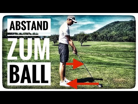 Golf - der richtige Abstand zum Ball