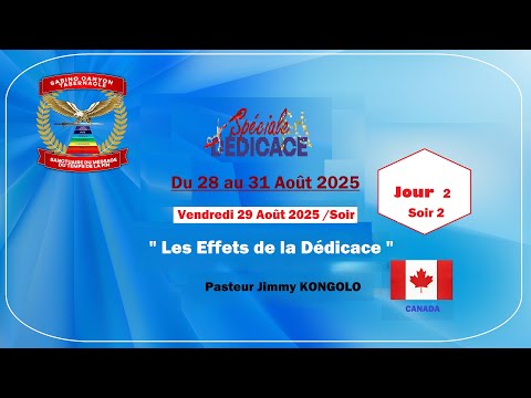 Spéciale Dédicace Sabino  Pasteur Jimmy  KONGOLO " Les Effets de la Dedicace " Vendredi 29/08/2025