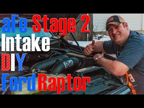 INSTALL THE AFE STAGE 2 SUPER RAPTOR COLD AIR INTAKE