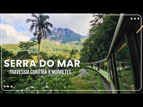 Passeio de trem pela serra do mar - travessia Curitiba x Morretes | Ferrovia histórica nas montanhas