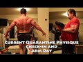 Quick Physique check and Quarantined home workout arm day