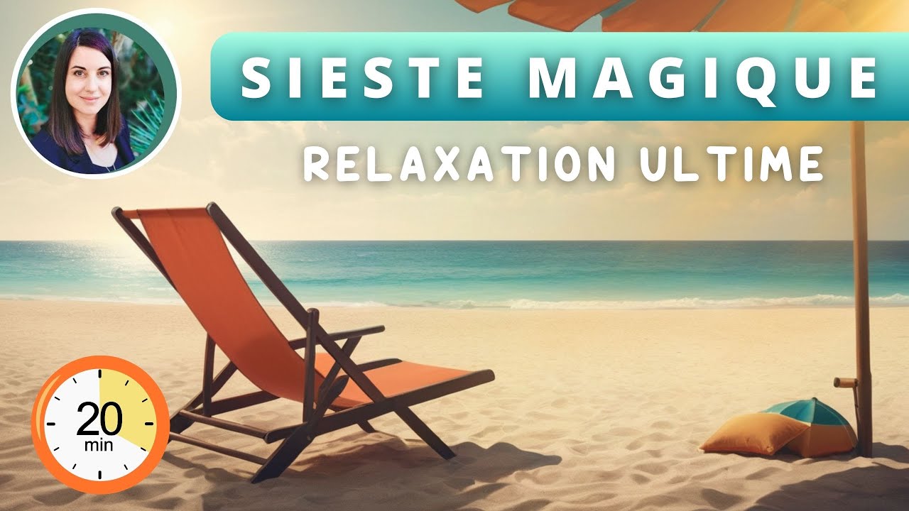 Sieste en auto-hypnose pour recharger ses batteries au son du piano et des vagues