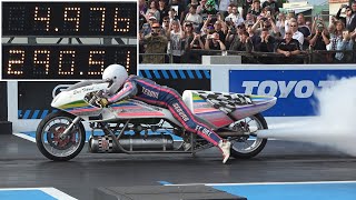 Download lagu THE QUICKEST BIKE IN THE WORLD! - ERIC TEBOUL ROCKET BIKE AT SANTA POD RACEWAY mp3