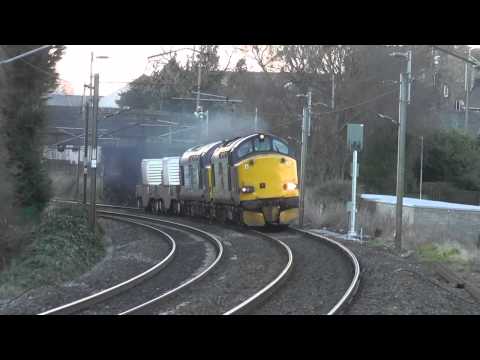 37608 with 37402 DIT 6K73 Sellafield - Crewe flasks 3rd April 2013