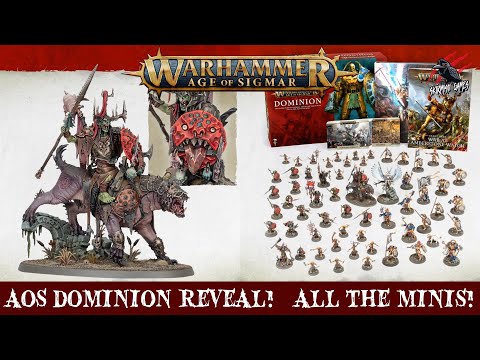 AGE OF SIGMAR DOMINION REVEAL! All The Miniatures - Box Contents - Stormcast Eternals & Kruleboyz