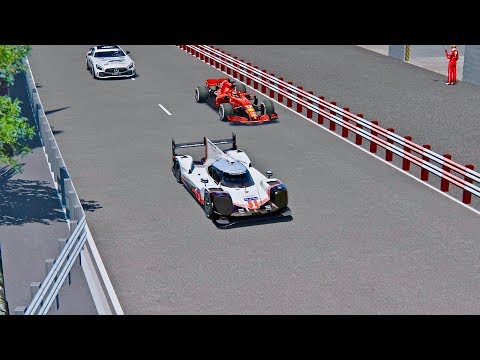 Ferrari F1 2018 vs Porsche 911 EVO - TT Isle of Man