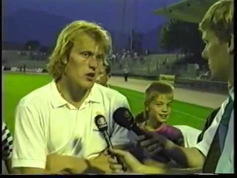 Robert Prosinecki[CF Real Madrid] short interview after Austria Klagenfurt Friendly 1991