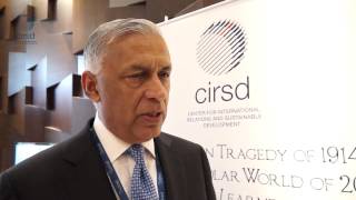 Shaukat Aziz Speaks About CIRSD Conference on WWI