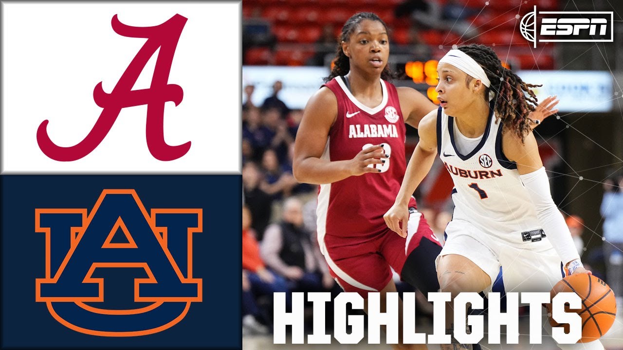 IRON BOWL UPSET 😱 Alabama Crimson Tide vs. Auburn Tigers | Full Game Highlights | ESPN CBB