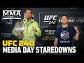UFC 240 Media Day Staredowns - MMA Fighting