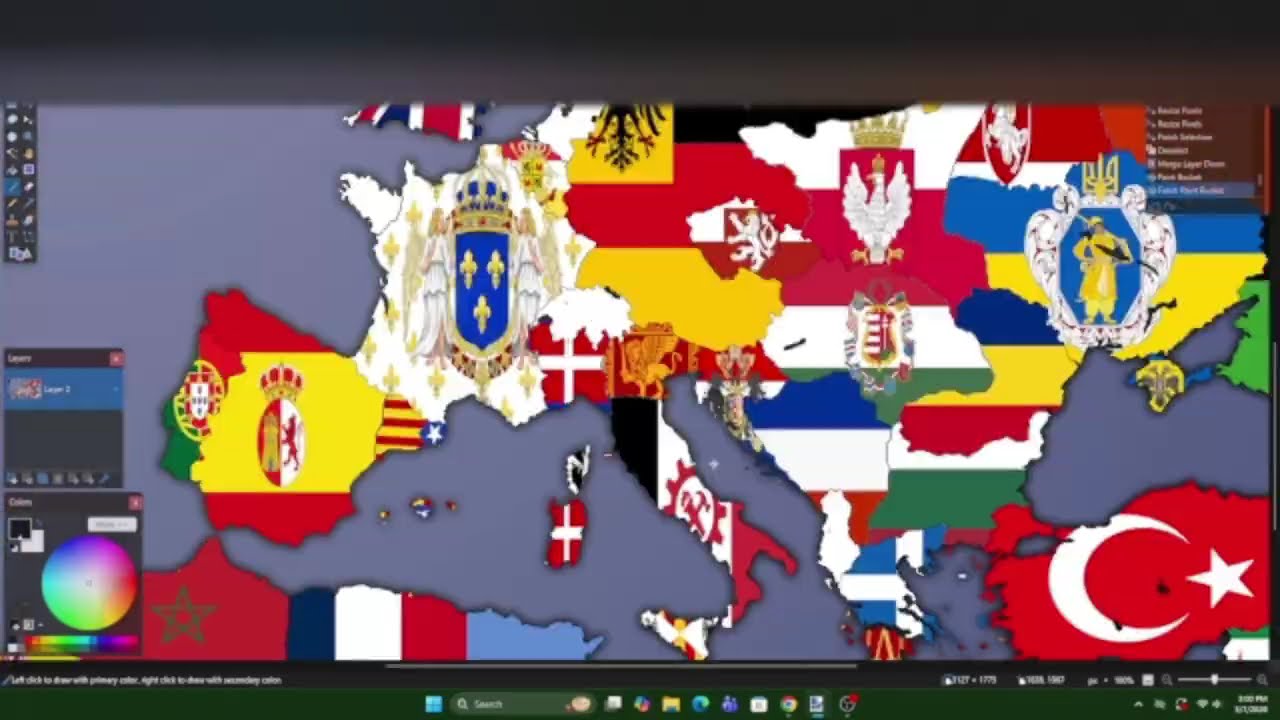 Europe Alternative Flag Map 2