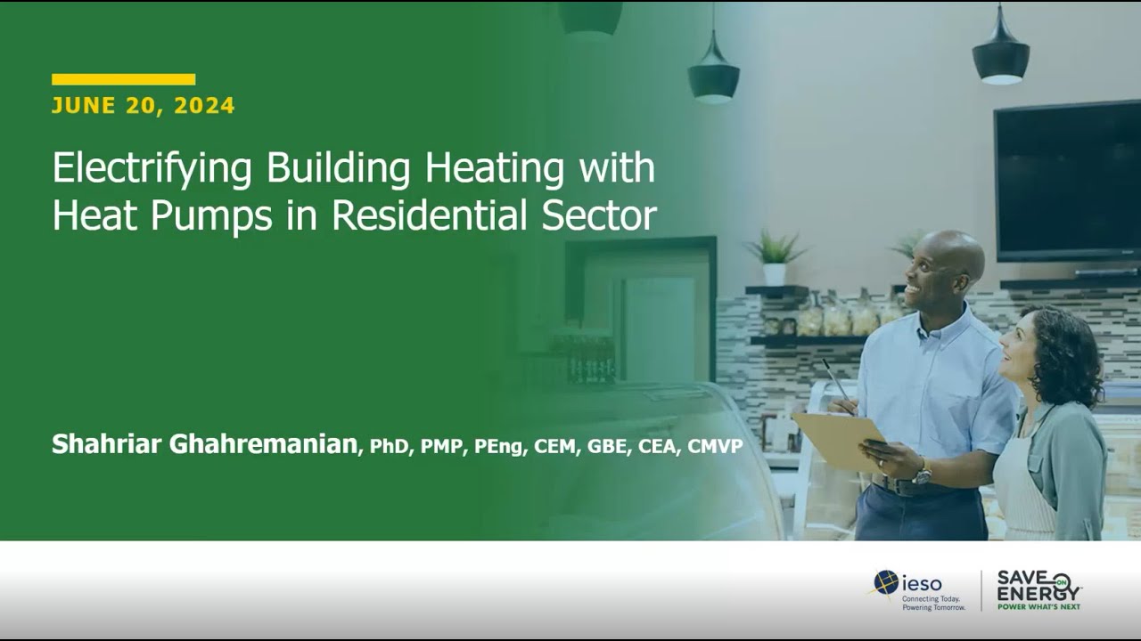 Electrifying Building Heating with Heat Pumps in Residential Buildings | June 20, 2024 Webinar