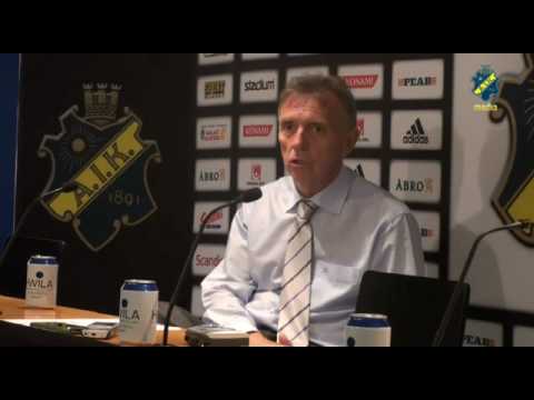 Presskonferens efter AIK-MFF
