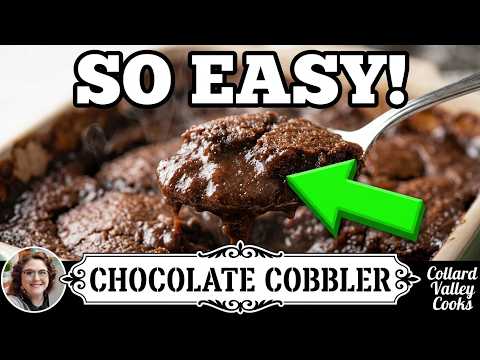 How to Make Chocolate Cobbler - Simple Ingredient Cobbler Recipe - Southern Cooking