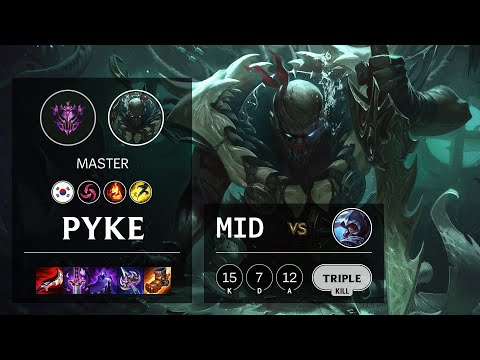 Pyke Mid vs Talon - KR Master Patch 11.12