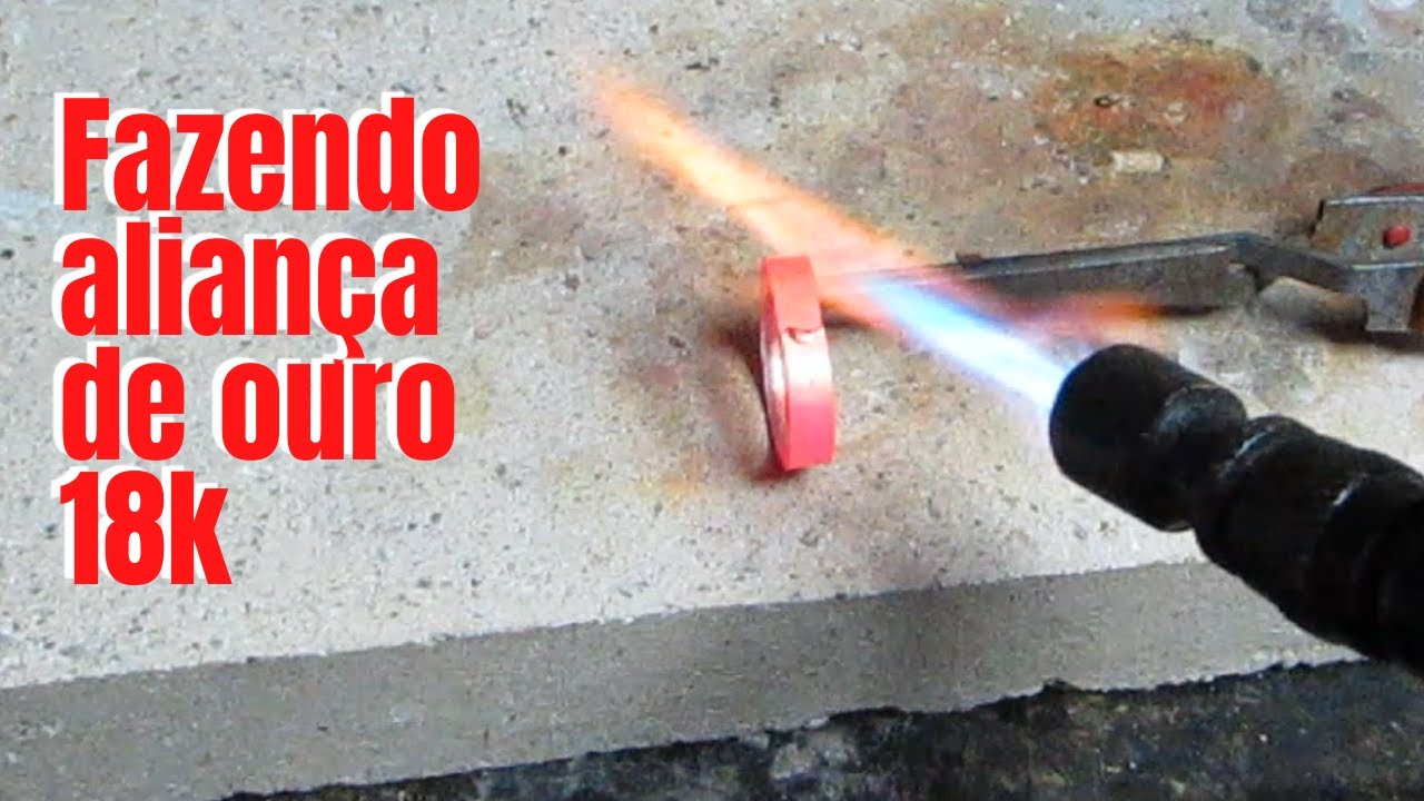 Aliança em ouro 18k 4mm largura | Feito a mão