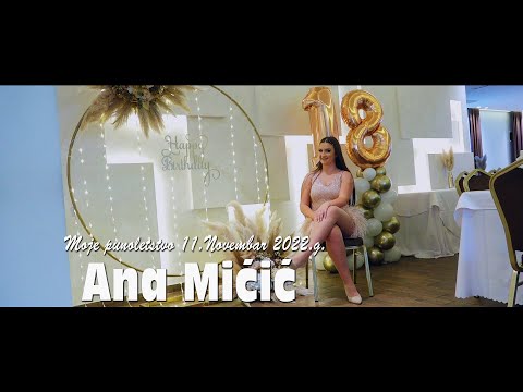 Ana Micic 18ti Punoletstvo Loznica Uvod HD 2022 Spot sala Boomerang