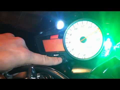 03-05 R6 & 06-09 R6S Changing display settings (shift light)