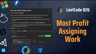 YouTube video '✅Most Profit Assigning Work - LeetCode 826 - Dynamic Programming - Explained in Detail -Step by Step'