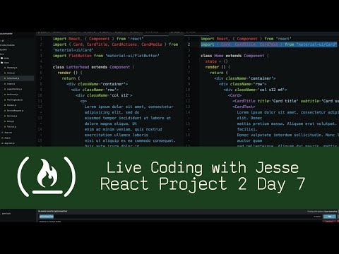 React Project 2 Day 7 Live Coding With Jesse
