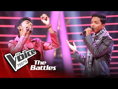 The Battles : Sasindu Raveen V Yugendran Paniyarthnam | Kadhal Rojave | The Voice Teen Sri Lanka