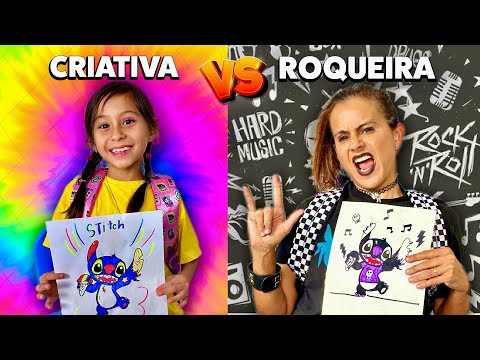 Criativa vs Roqueira: Quem Faz o Melhor Desenho na Escola da Vivi?