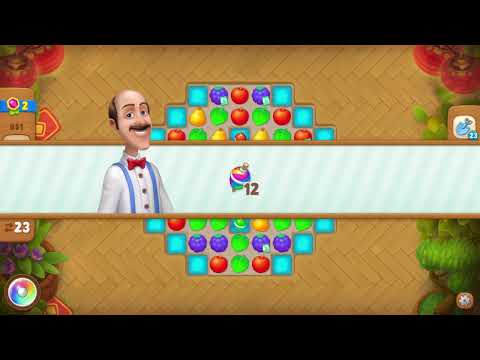 Gardenscapes 851 Level - 23 moves - NO BooSTERS