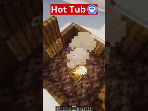 Ultimate Minecraft Hot Tub Hack! 🔥🔥 #shorts