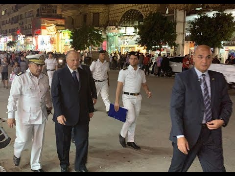 محافظ القاهرة يطارد الباعة الجائلين والمقاهي المخالفة بـ وسط البلد