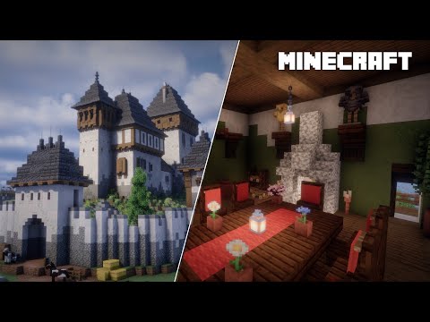 Minecraft: How to build a Medieval Castle Interior | Minecraft Tutorial