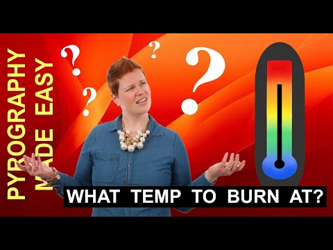 Wood Burning for beginners - What temperature to burn at