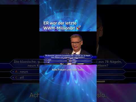 Erinnert ihr euch noch an Ronald Tenholte? ✨Er gewann als letzter 1 Million Euro #WerWirdMillionär