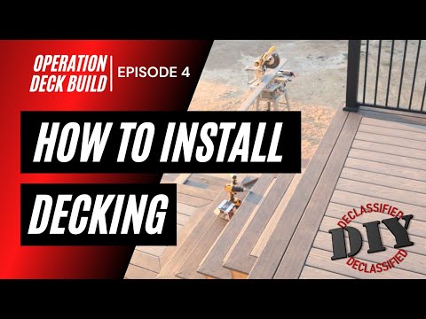 My EPIC Deck Build - How to Install Composite Decking // Episode 4