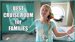 BEST Cruise Room for Families on Royal Caribbean Oasis of the Seas FAMILY Stateroom 11528 ROOM TOUR
