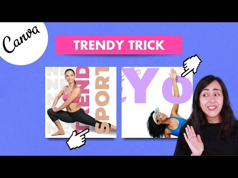 How to create 3D effect in Canva a person on top of text | Canva Tutorial