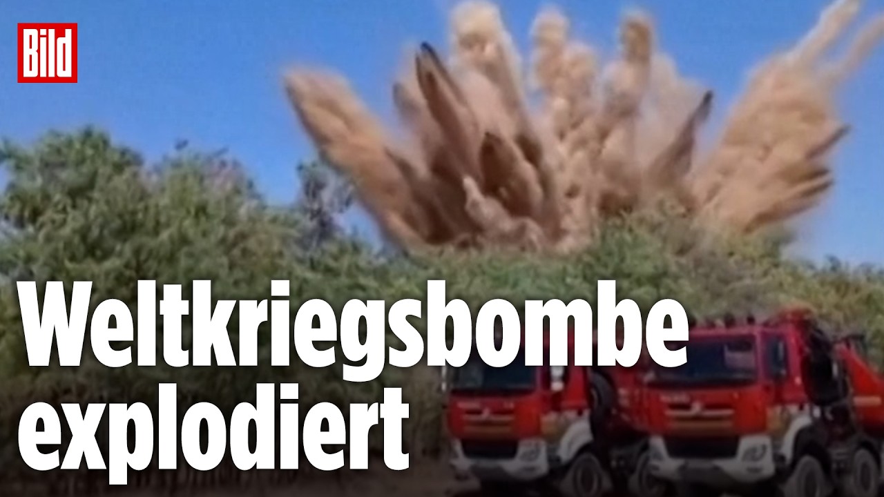 Dürre legt Bombe aus dem Zweiten Weltkrieg frei: Donau-Mine fliegt in die Luft
