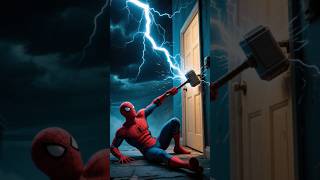 Download lagu SpiderMan’s Gotta Go, But Thor’s Hammer Blocks the door! #spiderman #parody #marvel #funny #fyp mp3