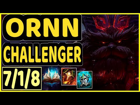 HOYA (ORNN) - 7/1/8 KDA TOP CHALLENGER GAMEPLAY - KR