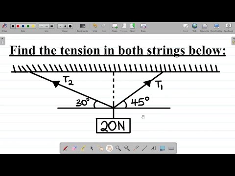 Resolution of Vectors 1 | Physics Mechanics: Application to Finding the Tension in a String.