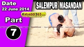 Part 1 Salempur Masandan (Jalandhar) Volleyball & Kabaddi Tournament 22 June 2014 By Kabaddi365.com