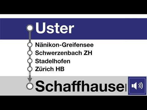 SBB FV Ansagen » S9 Uster — Schaffhausen (2023) | RABe 512 | SLBahnen
