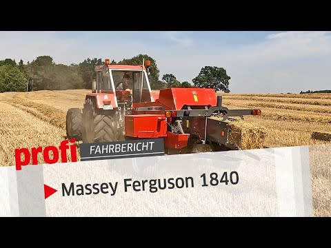 Massey Ferguson 1840 high-pressure baler | professional #test drive
