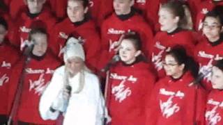 Kristin Chenoweth sings &quot;Silver Bells&quot; in front of Lord &amp; Taylor, NYC. Brief clip.