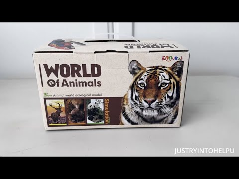 World of Animals Enaurol Box Review - 31 Piece Safari Block Figure Set - WATCH BEFORE YOU BUY!