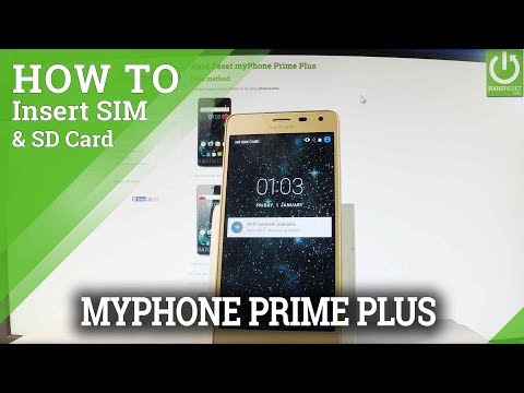 How to Insert SIM and Micro SD in myPhone Prime Plus - Set Up SIM