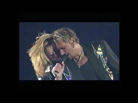 Johnny Hallyday et Lara Fabian - Requiem pour un fou (Remastered 4K 60 FPS, AI)