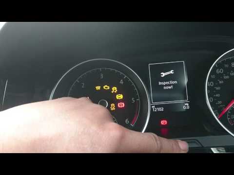How to reset service on golf 7