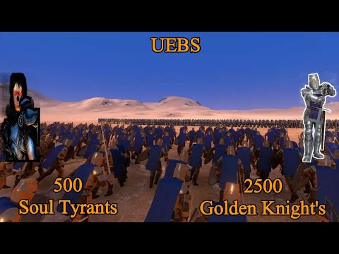 2500 Golden Knight's vs 500 Soul Tyrants' | Ultimate Epic Battle Simulator |