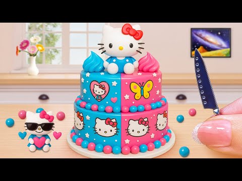 Satisfying Miniature HELLO KITTY Cake Decorating 🍰Yummy Mini Cake Recipe