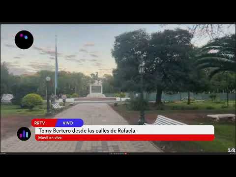 Tomas Bertero en las calles centricas de Rafaela